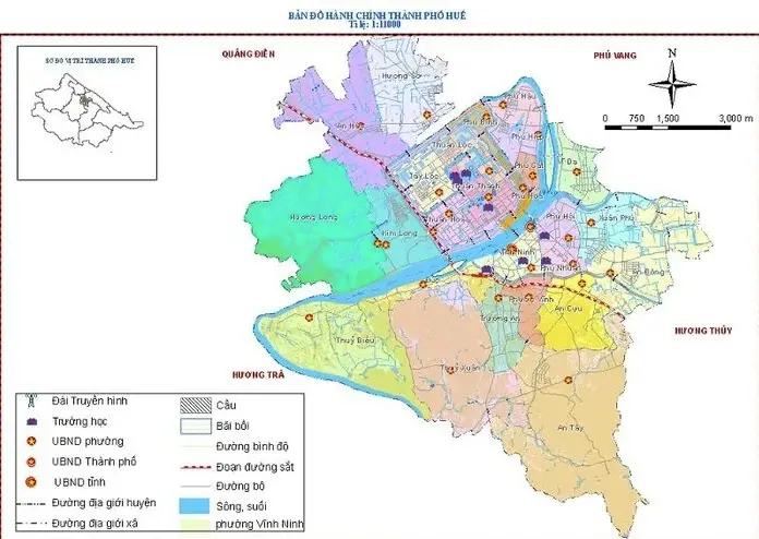 Bản đồ Thành phố Huế 