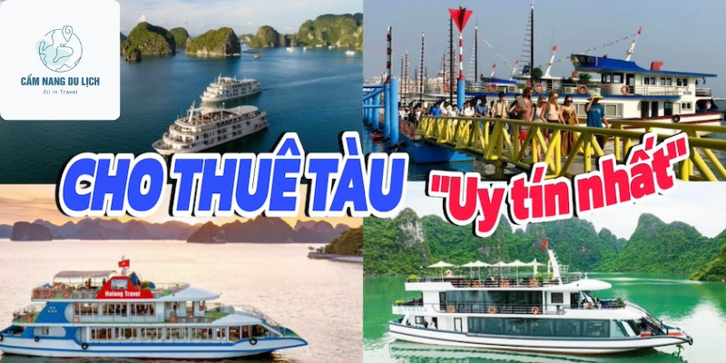 Top địa chỉ cho thuê tàu đi thăm quan Vịnh Hạ Long uy tín nhất